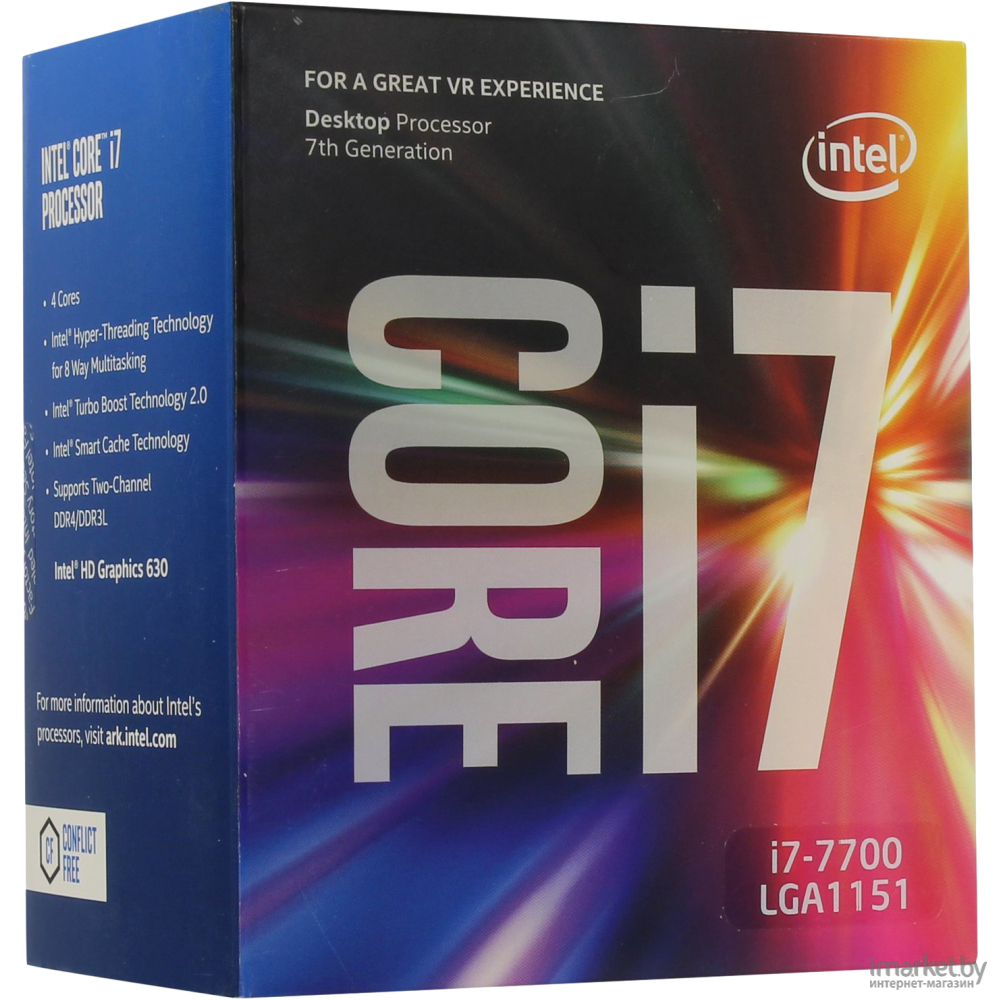 Процессор Intel Core i7-7700 (BOX) купить в Минске с ценами в рассрочку