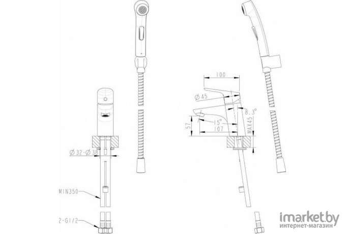 Смеситель Bravat Drop F14898C-1