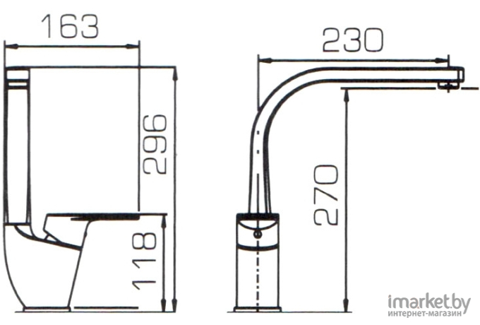 Смеситель Bravat Line F75299C-2