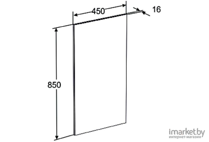 Roca The Gap Зеркало 45 (ZRU9000090)