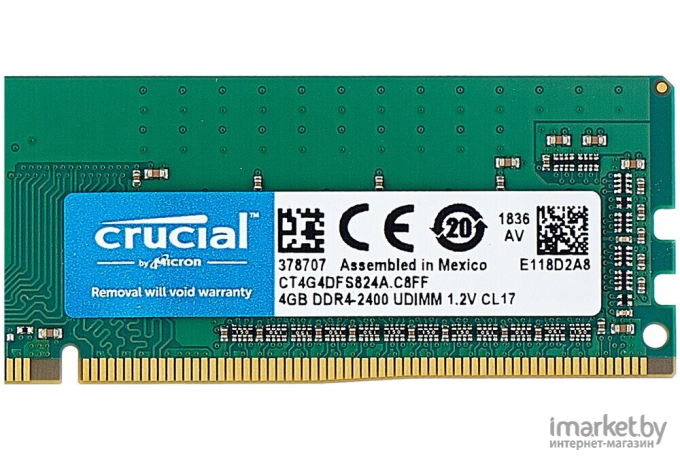 Оперативная память Crucial 4GB DDR4 PC4-19200 [CT4G4DFS824A]