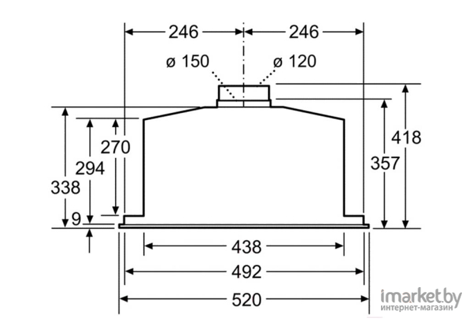 Кухонная вытяжка Bosch DHL575C