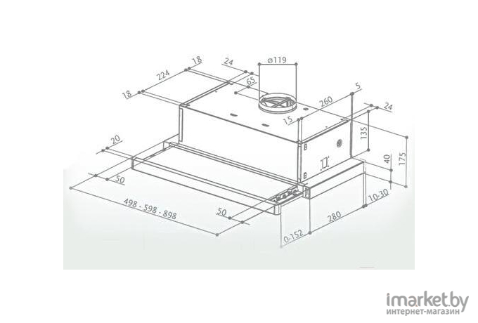 Кухонная вытяжка Faber Flox WH A60 [110.0436.365]