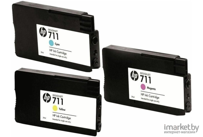 Картридж для принтера HP 711 3-pack [P2V32A]