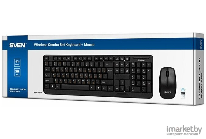 Мышь + клавиатура SVEN Comfort 3300 Wireless