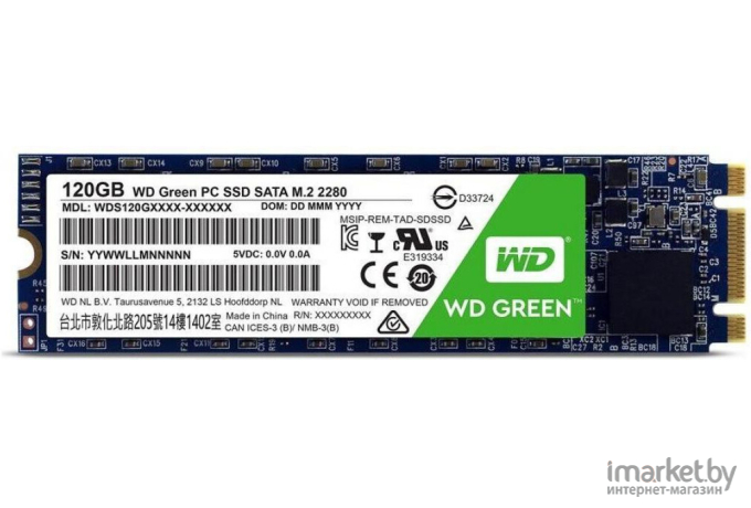 SSD WD Green M.2 2280 120GB [WDS120G1G0B]