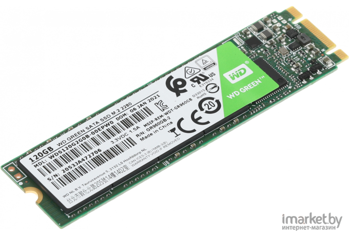 SSD WD Green M.2 2280 120GB [WDS120G1G0B]