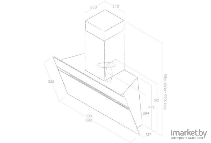 Кухонная вытяжка Elica Stripe IX/A/90/LX (PRF0100993)