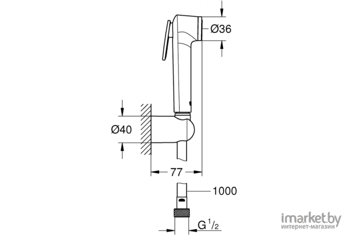 Душевой гарнитур Grohe Tempesta-F Trigger Spray 30 26352000