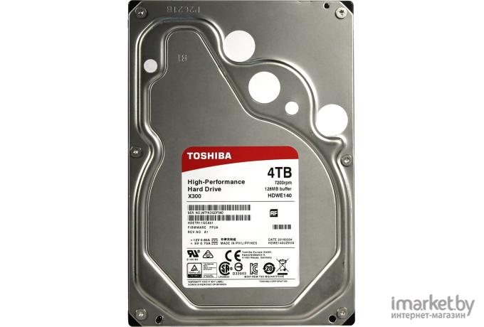 Жесткий диск Toshiba X300 4TB [HDWE140UZSVA]