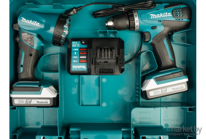 Дрель-шуруповерт Makita DF457DWLE