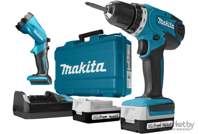 Дрель-шуруповерт Makita DF347DWLE