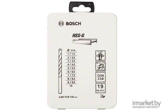 Набор оснастки Bosch 2607018726 19 предметов