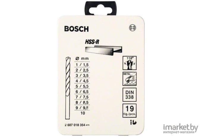 Набор оснастки Bosch 2607018354 19 предметов