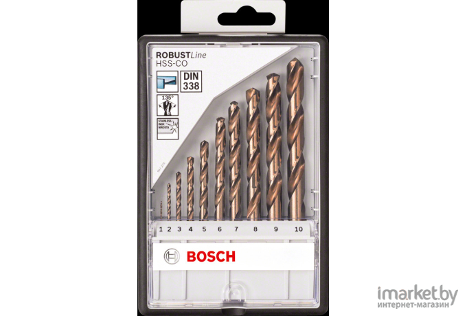 Набор оснастки Bosch 2607019925 10 предметов