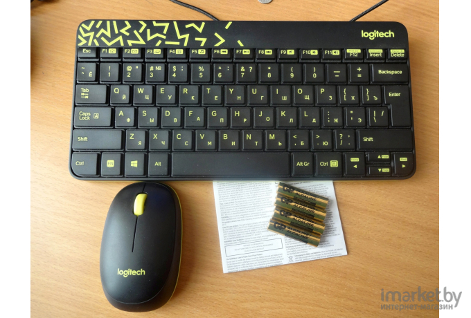 Мышь + клавиатура Logitech MK240 Nano [920-008213]