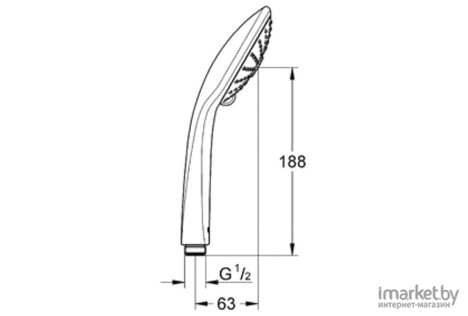 Душевая лейка Grohe Euphoria (27221 000)