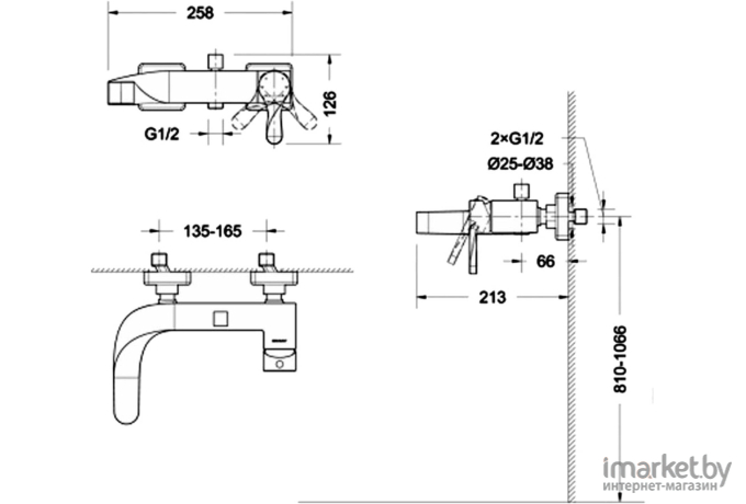 Смеситель Bravat F674108C-01