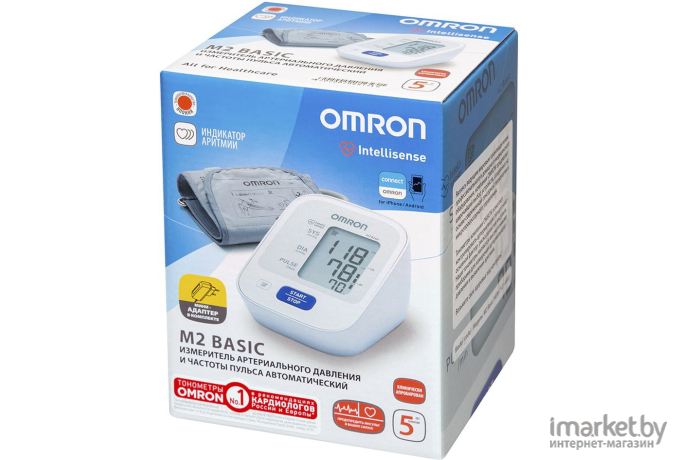 Тонометр Omron M2 Basic [HEM-7121-ARU]