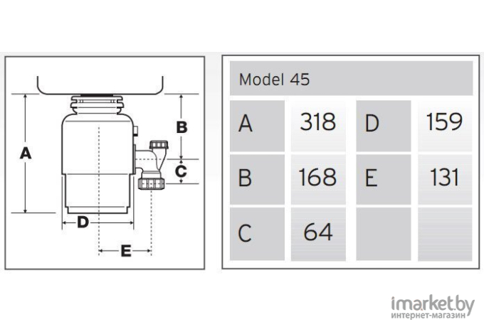 Измельчитель пищевых отходов InSinkErator Model 46