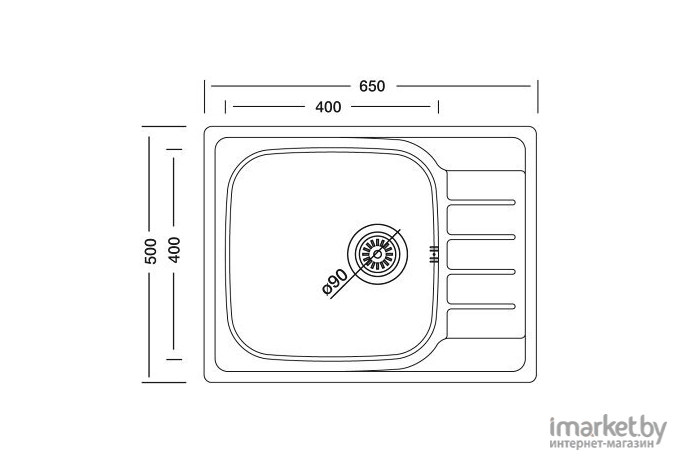 Кухонная мойка Kromevye Atlas EX180