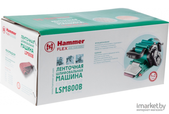 Ленточная шлифмашина Hammer LSM 800B