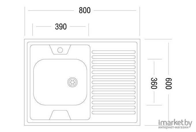 Кухонная мойка Ukinox STD800.600-5C 0R