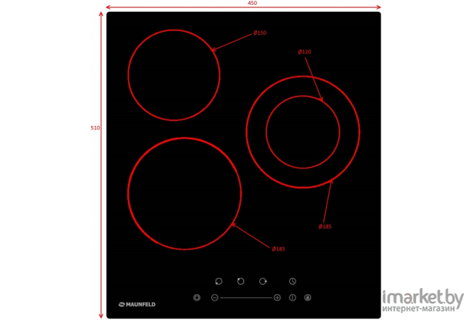 Варочная панель Maunfeld EVCE.453.D-BK