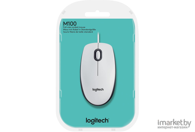 Мышь Logitech M100 (белый) [910-005004]