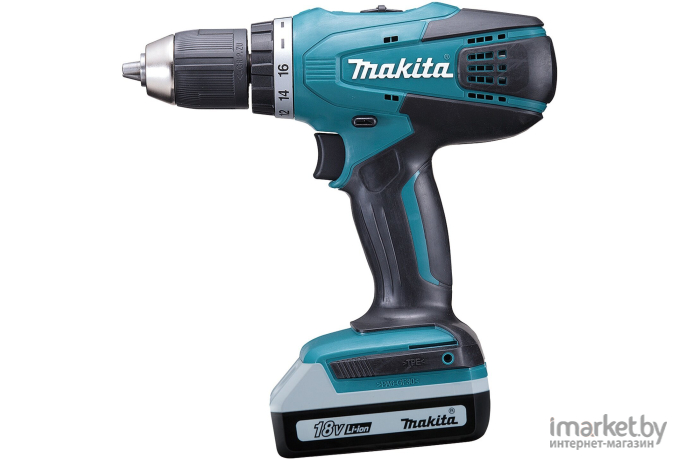 Дрель-шуруповерт Makita DF457DWE