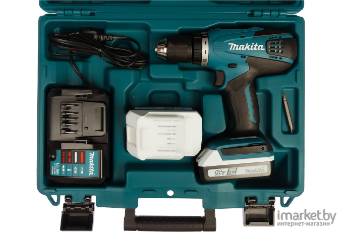 Дрель-шуруповерт Makita DF457DWE