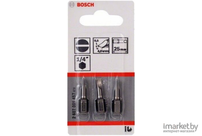 Набор бит Bosch 2607001457 3 предмета