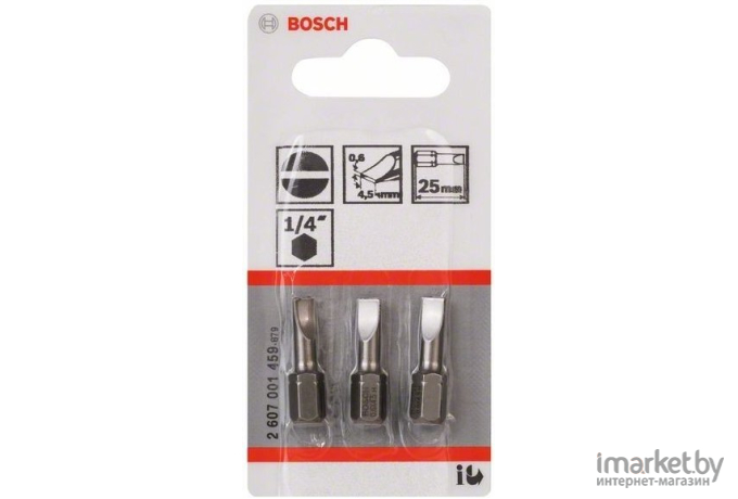 Набор бит Bosch 2607001459 3 предмета