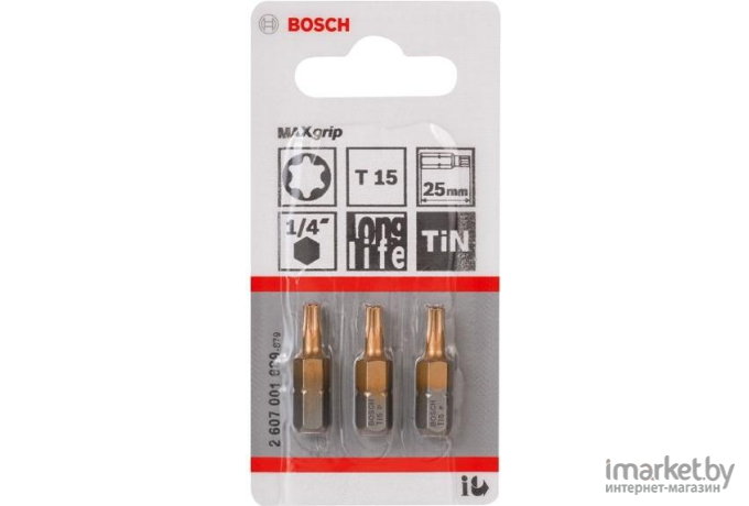 Набор бит Bosch 2607001696 3 предмета