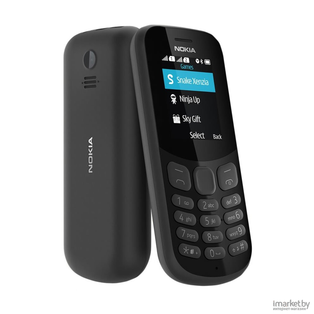 Мобильный телефон Nokia 130 Dual SIM Black 2017 [TA-1017] в каталоге | Цена  | Доставка по РБ