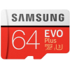 Карта памяти Samsung EVO+ microSDXC 64GB + адаптер [MB-MC64GA]