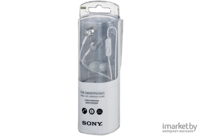 Наушники с микрофоном Sony MDR-EX155AP (черный)