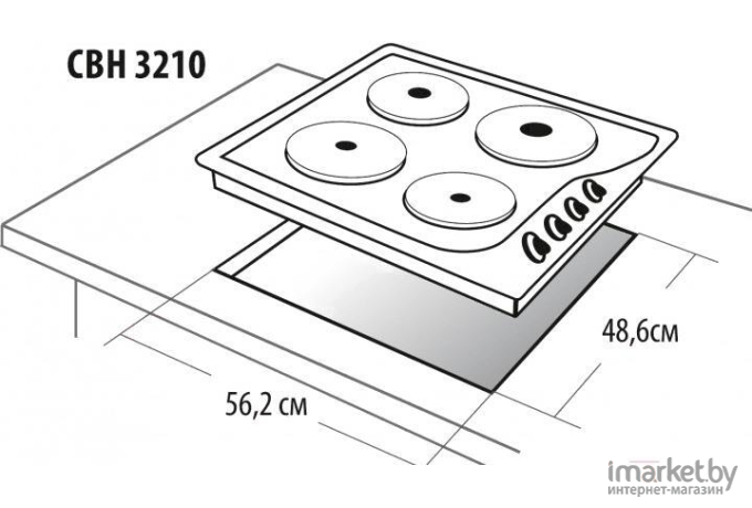 Варочная панель GEFEST ЭС В СВН 3210 К81