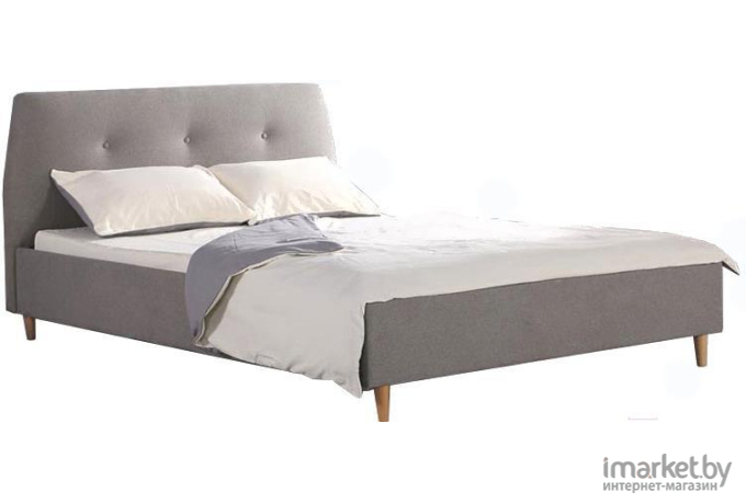Кровать Halmar Doris 160x200 серый/ольха