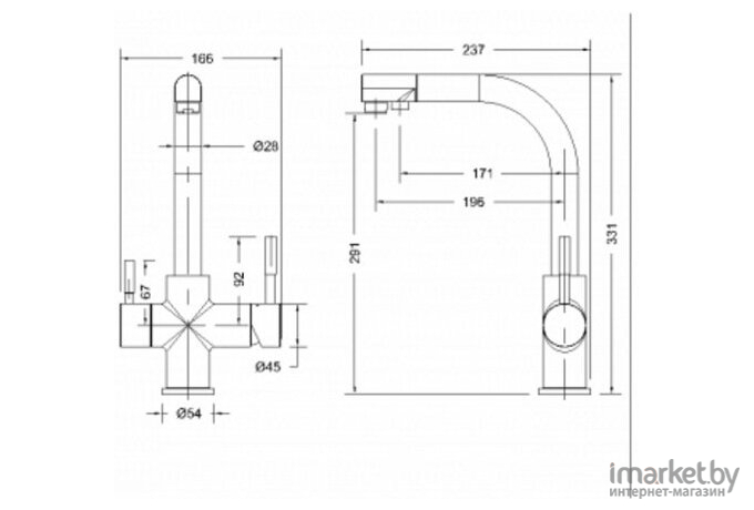 Смеситель Bravat Palace F729261CP-RUS