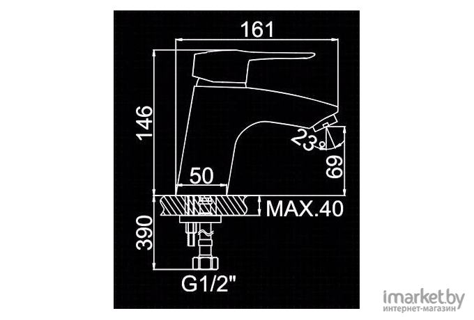 Смеситель Ledeme H04 L1004