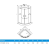 Душевая кабина Erlit ER3508P-C3 80x80