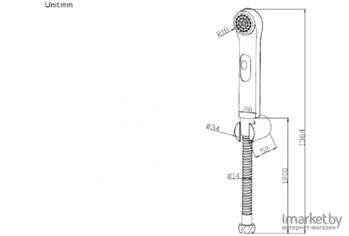 Душевой гарнитур Bravat D9122CP-RUS