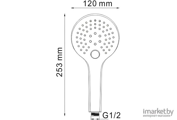 Душевая лейка Wasserkraft A061