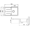 Кухонная мойка Franke BFG 611-78 3,5 оборач., белый,  стоп-вентиль в комплекте [114.0259.929]