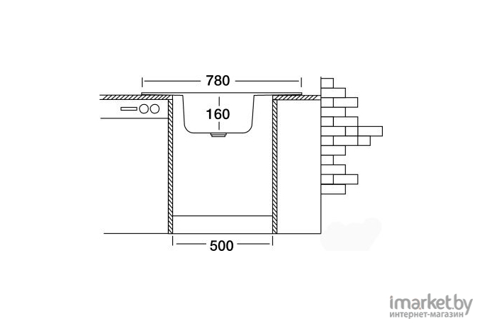 Кухонная мойка Kromevye EC 324 D