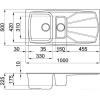 Кухонная мойка Elleci Living 475 Bianco Antico 62