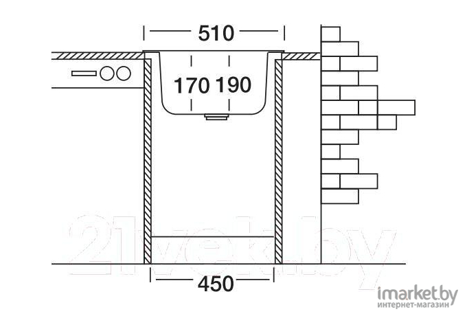 Кухонная мойка Kromevye Rondo EC 146 D