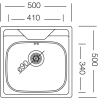 Кухонная мойка Kromevye EC 176 D