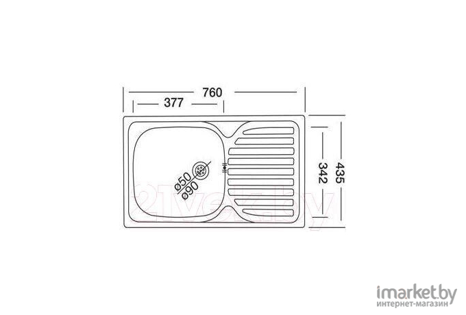 Кухонная мойка Kromevye ЕС 240